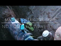 Banda de sensores magnetostrictivos para ensayos de ondas guiadas NDT